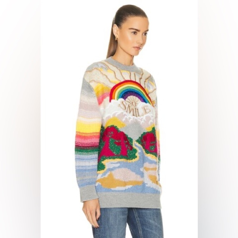 New STELLA MCCARTNEY Festive Smile Knit Sweater - Picture 2 of 8